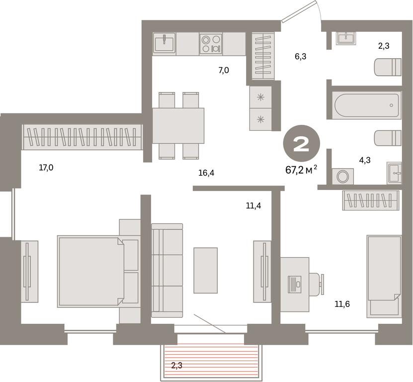 Продажа 2-комн. квартиры, 67,2 м² в ЖК «Квартал Метроном», Тагильская улица, Москва, Россия #1 Продажа 2-комн. квартиры, 67,2 м² в ЖК «Квартал Метроном», Тагильская улица, Москва, Россия #1