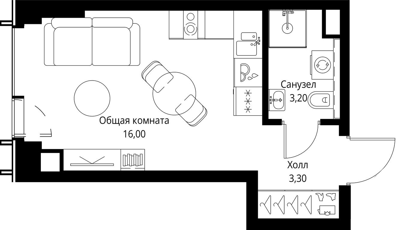 Продажа квартиры, 22,5 м² в ЖК «VEER», Верейская улица, Москва, Россия #1 Продажа квартиры, 22,5 м² в ЖК «VEER», Верейская улица, Москва, Россия #1