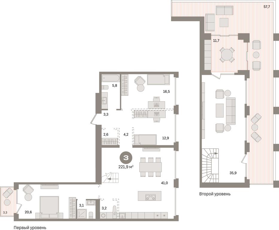 3-BD Apartment Sale, 221.9 sq. m. at Dom A, Dubininskaya Street, вл59к2, Moscow, Russia #1 3-BD Apartment Sale, 221.9 sq. m. at Dom A, Dubininskaya Street, вл59к2, Moscow, Russia #1