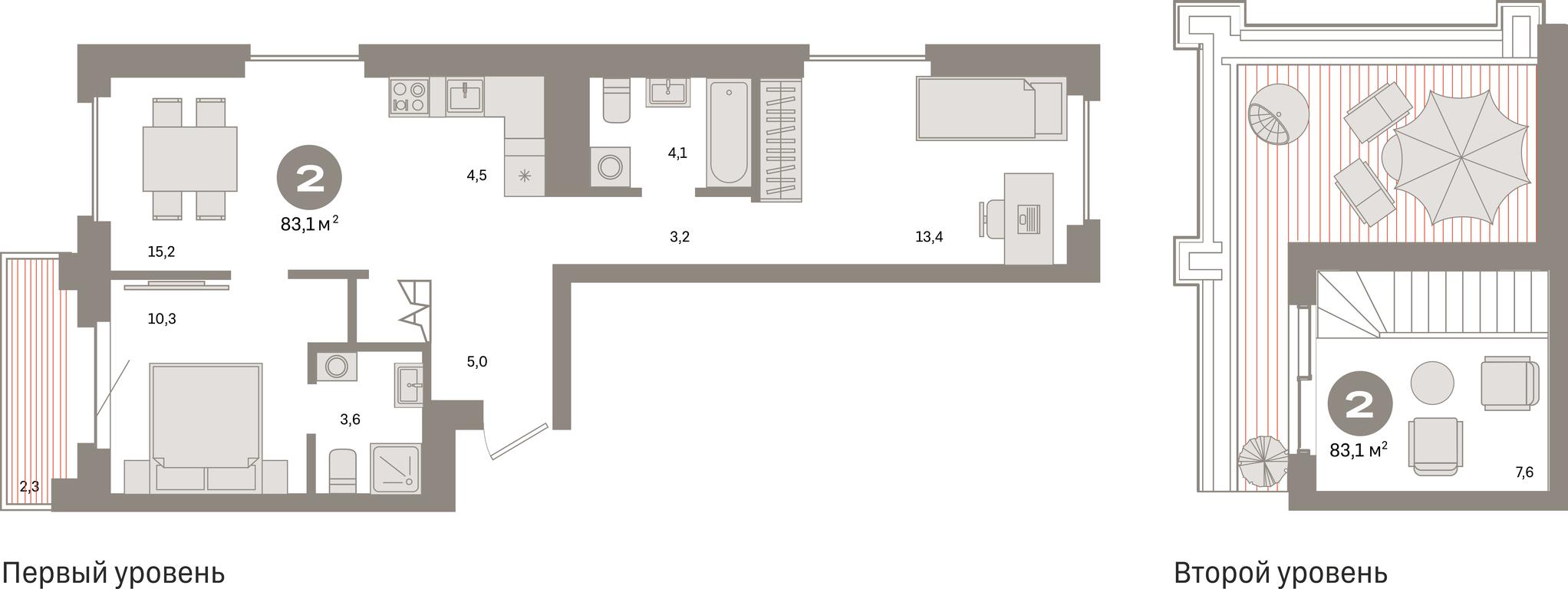 2-BD Apartment Sale, 83.1平方米 at Kvartal Metronom, Tagilskaya Street, Moscow, Russia #1