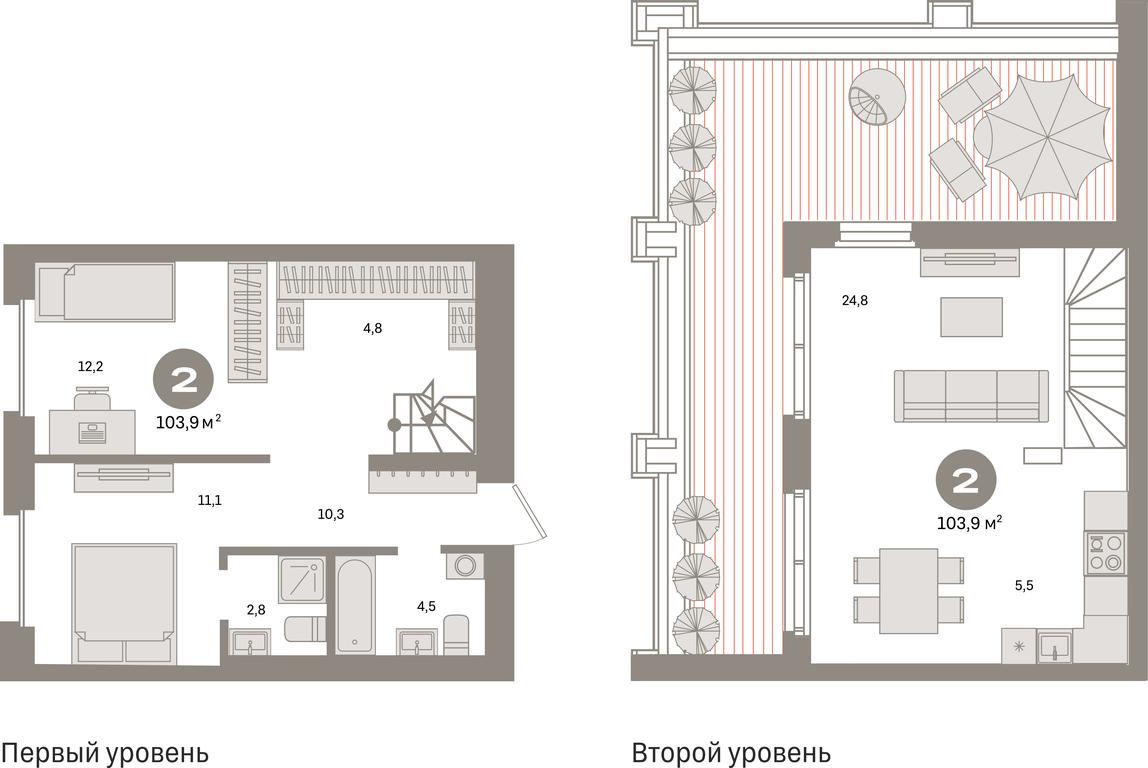 2-BD Apartment Sale, 103.9 sq. m. at Kvartal Metronom, Tagilskaya Street, Moscow, Russia #1 2-BD Apartment Sale, 103.9 sq. m. at Kvartal Metronom, Tagilskaya Street, Moscow, Russia #1