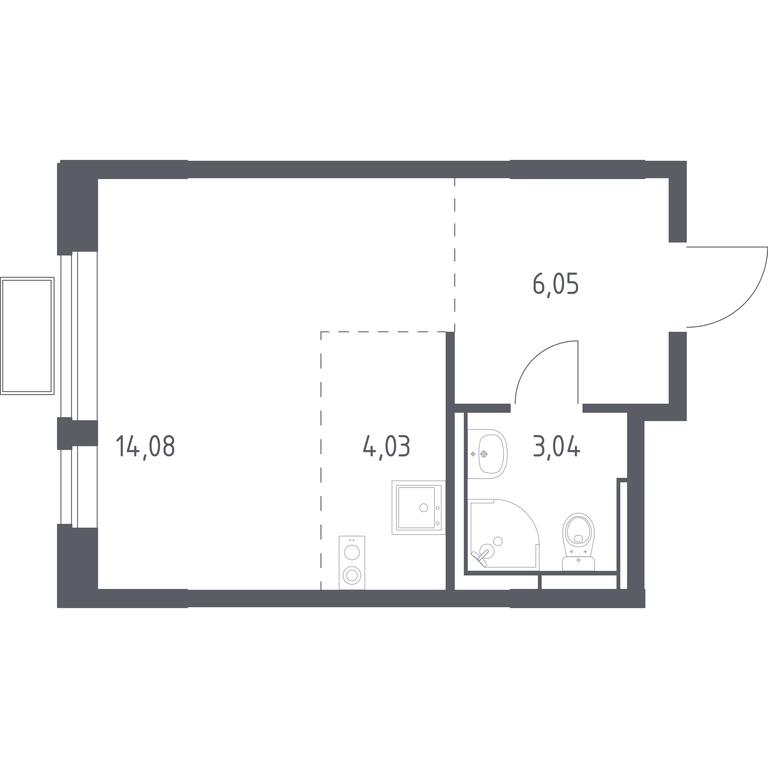 Apartment Sale, 27.2平方米 at Novoe Vidnoe, Kalinovka Village, Leninskiy City District, Moscow Region, Russia #1 Apartment Sale, 27.2平方米 at Novoe Vidnoe, Kalinovka Village, Leninskiy City District, Moscow Region, Russia #1