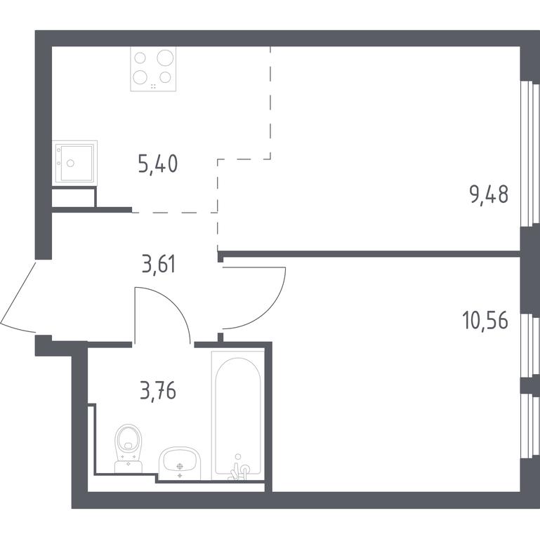 Apartment Sale, 32.81 sq. m. at Ostafevo, Ostafyevskoe Highway, 12к1, Ryazanovskoe Settlement, Moscow, Russia #1 Apartment Sale, 32.81 sq. m. at Ostafevo, Ostafyevskoe Highway, 12к1, Ryazanovskoe Settlement, Moscow, Russia #1