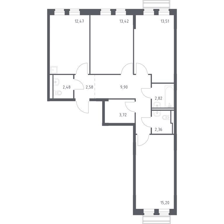 Продажа 2-комн. квартиры, 77,7 м² в ЖК «Рублевский Квартал», квартал Лайково Грин, жилой комплекс Город-событие Лайково, село Лайково, Одинцовский городской округ, Московская область, Россия #1 Продажа 2-комн. квартиры, 77,7 м² в ЖК «Рублевский Квартал», квартал Лайково Грин, жилой комплекс Город-событие Лайково, село Лайково, Одинцовский городской округ, Московская область, Россия #1