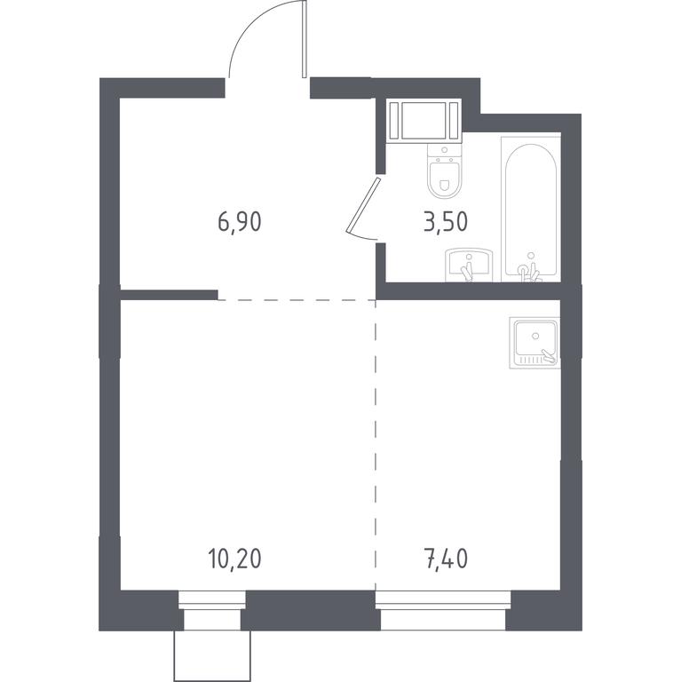 Apartment Sale, 28 sq. m. at Liubertsy, ulitsa Kamova, 5к1, Lyubertsy, Moscow Region, Russia #1 Apartment Sale, 28 sq. m. at Liubertsy, ulitsa Kamova, 5к1, Lyubertsy, Moscow Region, Russia #1