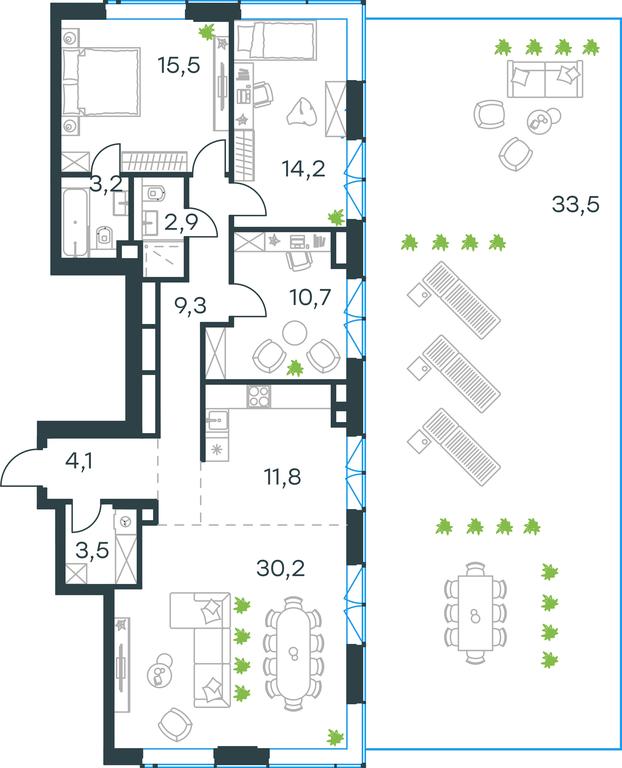 3-BD Apartment Sale, 136.1平方米 at Level Prichalnyi, Prichalny Drive, 8к1, Moscow, Russia #1 3-BD Apartment Sale, 136.1平方米 at Level Prichalnyi, Prichalny Drive, 8к1, Moscow, Russia #1