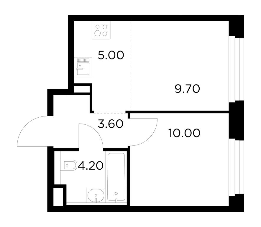 1-BD Apartment Sale, 32.5平方米 at Belyi Grad, Tsentralnaya Street, 1, Mytischi, Moscow Region, Russia #1 1-BD Apartment Sale, 32.5平方米 at Belyi Grad, Tsentralnaya Street, 1, Mytischi, Moscow Region, Russia #1