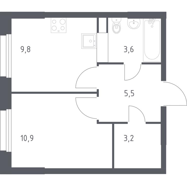 Apartment Sale, 33 sq. m. at Eko Bunino, prospekt Kuprina, 34к1, Sosenskoye Settlement, Moscow, Russia #1 Apartment Sale, 33 sq. m. at Eko Bunino, prospekt Kuprina, 34к1, Sosenskoye Settlement, Moscow, Russia #1