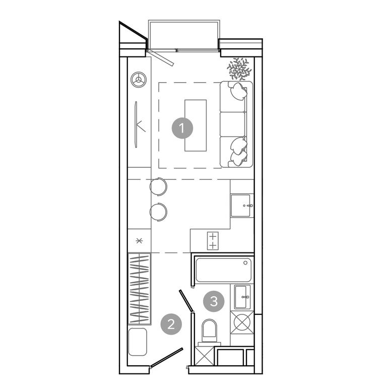 Apartment Sale, 23.6 sq. m. at UNO.Sokolinaya Gora, 8th Sokolinoy Gory Street, 26, Moscow, Russia #2 Apartment Sale, 23.6 sq. m. at UNO.Sokolinaya Gora, 8th Sokolinoy Gory Street, 26, Moscow, Russia #2