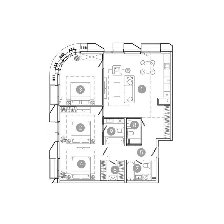3-BD Apartment Sale, 107.2平方米 at UNO.Sokolinaya Gora, 8th Sokolinoy Gory Street, 26, Moscow, Russia #1 3-BD Apartment Sale, 107.2平方米 at UNO.Sokolinaya Gora, 8th Sokolinoy Gory Street, 26, Moscow, Russia #1