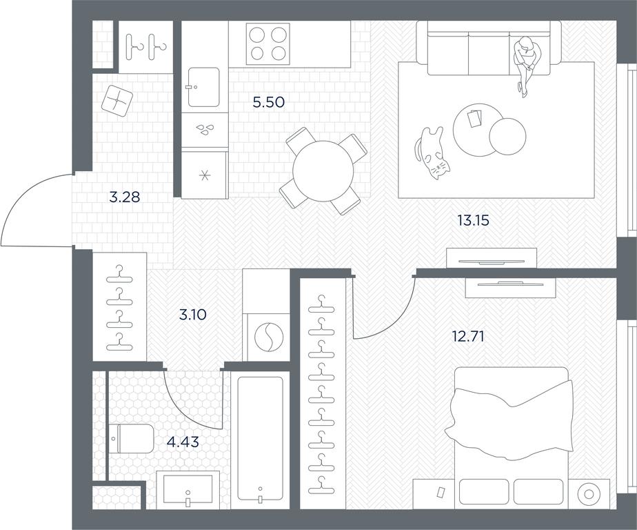 Apartment Sale, 42.17 sq. m. at TATE, Vetkina Street, Moscow, Russia #1 Apartment Sale, 42.17 sq. m. at TATE, Vetkina Street, Moscow, Russia #1