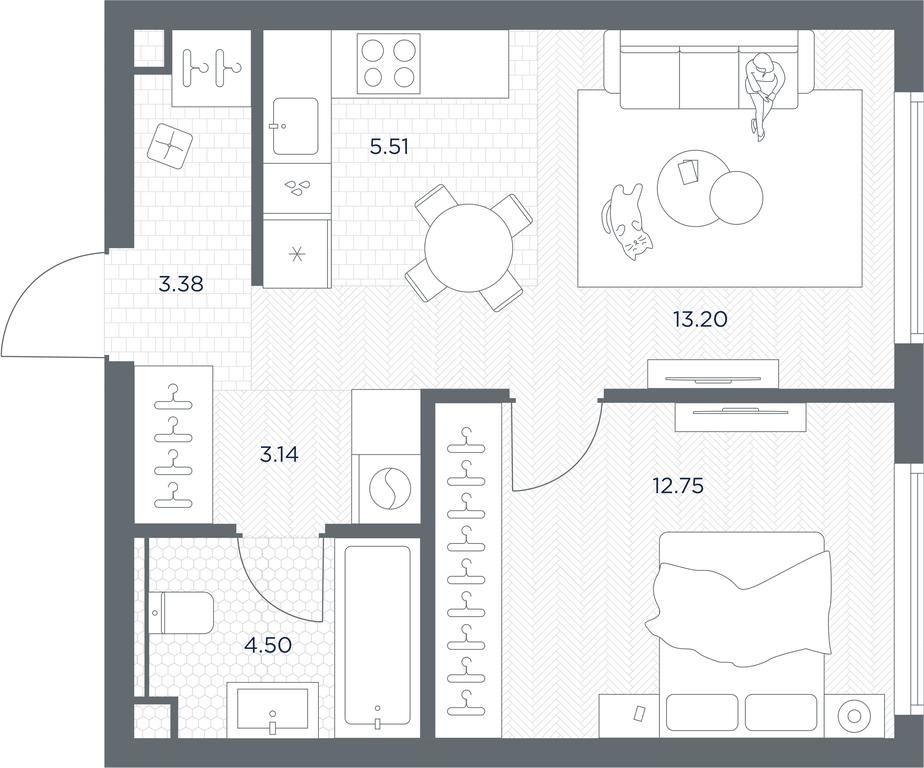 Apartment Sale, 42.48 sq. m. at TATE, Vetkina Street, Moscow, Russia #1 Apartment Sale, 42.48 sq. m. at TATE, Vetkina Street, Moscow, Russia #1