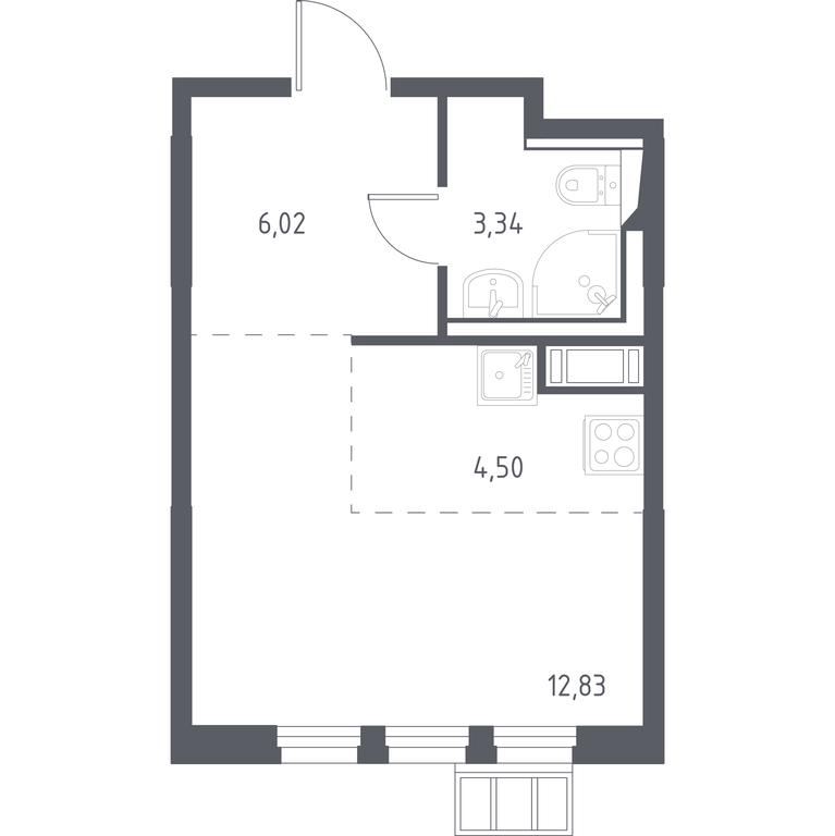 Продажа квартиры, 26,5 м² в ЖК «Горки Парк», Школьная улица, 2, деревня Коробово, Ленинский городской округ, Московская область, Россия #1 Продажа квартиры, 26,5 м² в ЖК «Горки Парк», Школьная улица, 2, деревня Коробово, Ленинский городской округ, Московская область, Россия #1