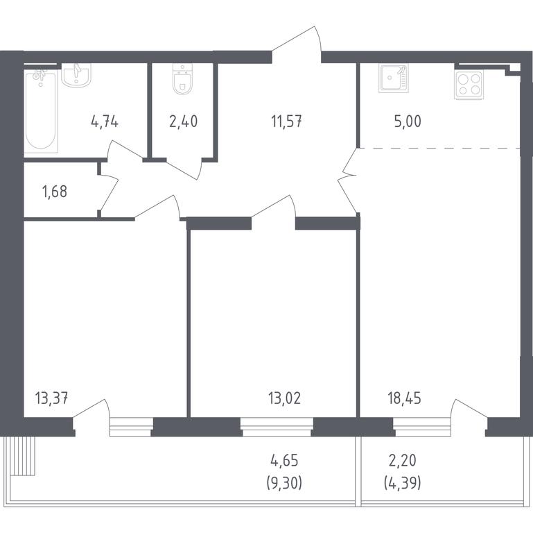 Продажа 1-комн. квартиры, 75,9 м² в ЖК «Егорово Парк», 1-й квартал, посёлок Жилино-1, городской округ Люберцы, Московская область, Россия #1 Продажа 1-комн. квартиры, 75,9 м² в ЖК «Егорово Парк», 1-й квартал, посёлок Жилино-1, городской округ Люберцы, Московская область, Россия #1