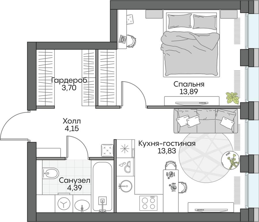 1-BD Apartment Sale, 40.15 sq. m. at Dom na naberezhnoy INSIDER (Insayder), Avtozavodskaya Street, Moscow, Russia #1 1-BD Apartment Sale, 40.15 sq. m. at Dom na naberezhnoy INSIDER (Insayder), Avtozavodskaya Street, Moscow, Russia #1