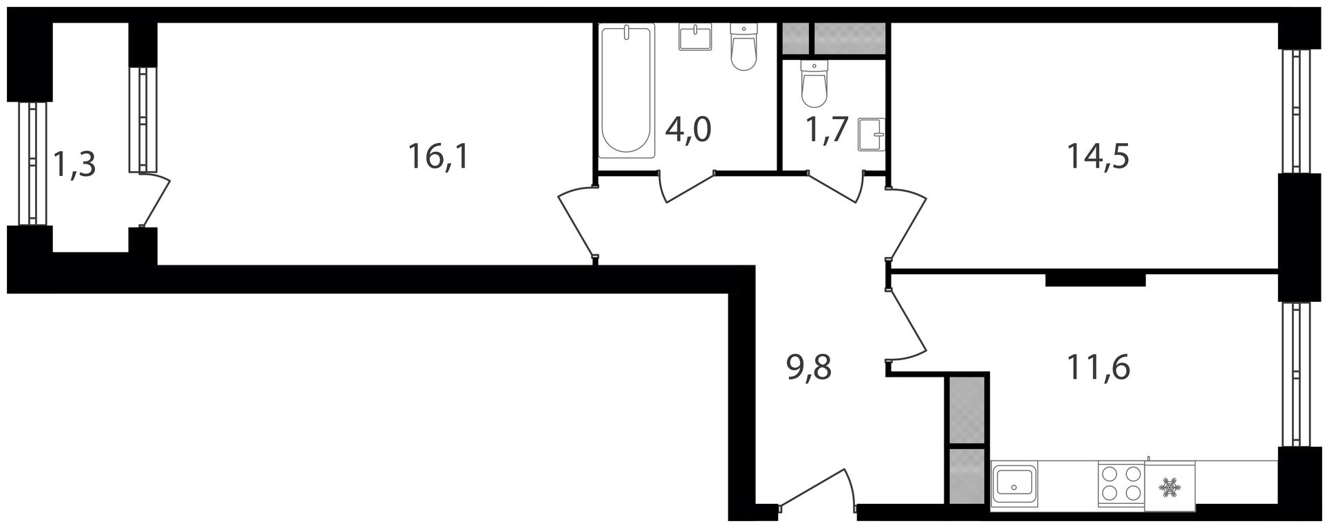 2-BD Apartment Sale, 59 sq. m. at Varshavskie Vorota, Varshavskoye Highway, 141, Moscow, Russia #1 2-BD Apartment Sale, 59 sq. m. at Varshavskie Vorota, Varshavskoye Highway, 141, Moscow, Russia #1