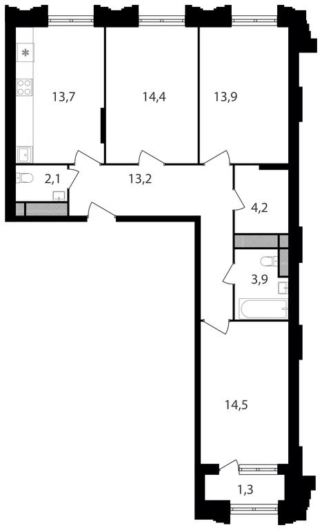 3-BD Apartment Sale, 81.2 sq. m. at Varshavskie Vorota, Varshavskoye Highway, 141, Moscow, Russia #1 3-BD Apartment Sale, 81.2 sq. m. at Varshavskie Vorota, Varshavskoye Highway, 141, Moscow, Russia #1