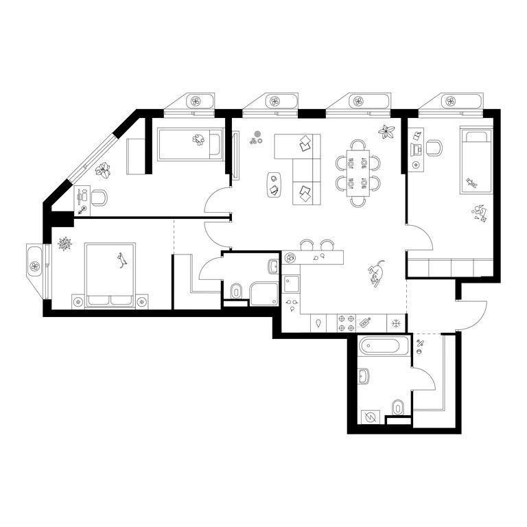 3-BD Apartment Sale, 93.1 sq. m. at Altufevskoe 53, Алтуфьевское шоссе, 53с11, Москва, Россия #1 3-BD Apartment Sale, 93.1 sq. m. at Altufevskoe 53, Алтуфьевское шоссе, 53с11, Москва, Россия #1