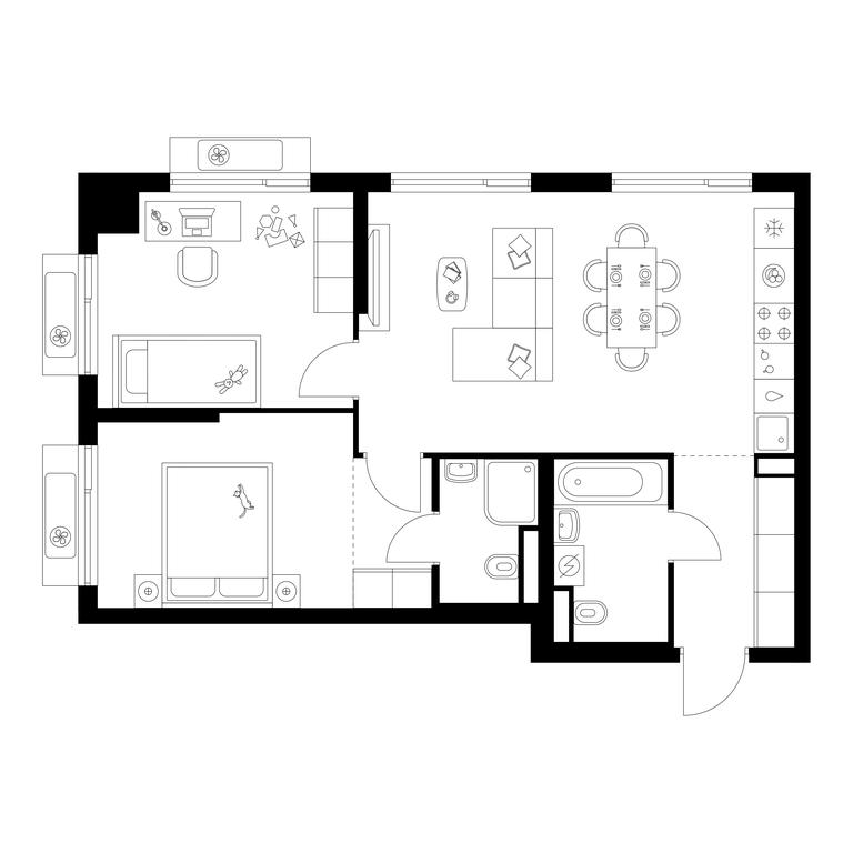 Продажа 2-комн. квартиры, 62,6 м² в ЖК «Алтуфьевское 53», Алтуфьевское шоссе, 53с11, Москва, Россия #1 Продажа 2-комн. квартиры, 62,6 м² в ЖК «Алтуфьевское 53», Алтуфьевское шоссе, 53с11, Москва, Россия #1