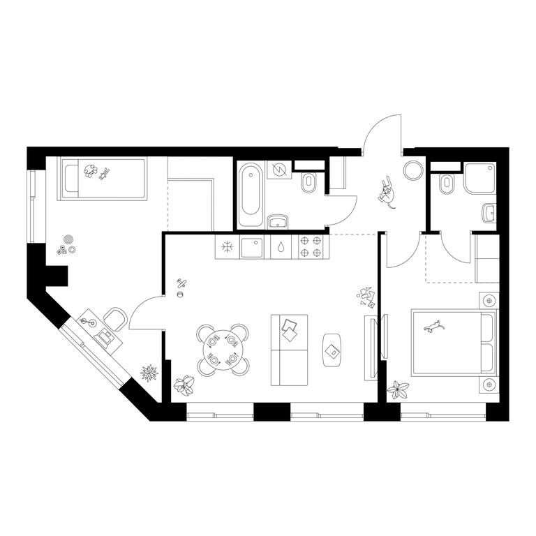 Продажа 2-комн. квартиры, 60,1 м² в ЖК «Алтуфьевское 53», Алтуфьевское шоссе, 53с11, Москва, Россия #1 Продажа 2-комн. квартиры, 60,1 м² в ЖК «Алтуфьевское 53», Алтуфьевское шоссе, 53с11, Москва, Россия #1