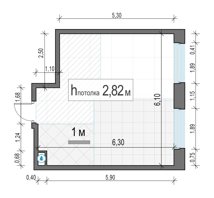1-BD Apartment Sale, 34.9 sq. m. at Belyi Grad, Tsentralnaya Street, 1, Mytischi, Moscow Region, Russia #2 1-BD Apartment Sale, 34.9 sq. m. at Belyi Grad, Tsentralnaya Street, 1, Mytischi, Moscow Region, Russia #2
