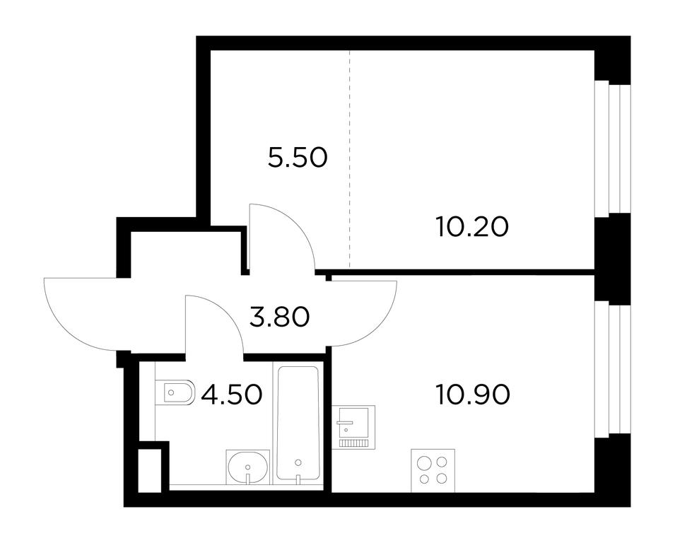 1-BD Apartment Sale, 34.9 sq. m. at Belyi Grad, Tsentralnaya Street, 1, Mytischi, Moscow Region, Russia #1 1-BD Apartment Sale, 34.9 sq. m. at Belyi Grad, Tsentralnaya Street, 1, Mytischi, Moscow Region, Russia #1