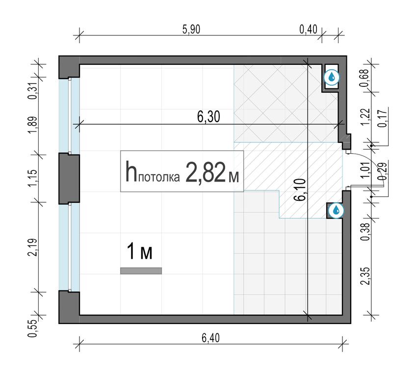 1-BD Apartment Sale, 37.6平方米 at Belyi Grad, Tsentralnaya Street, 1, Mytischi, Moscow Region, Russia #2
