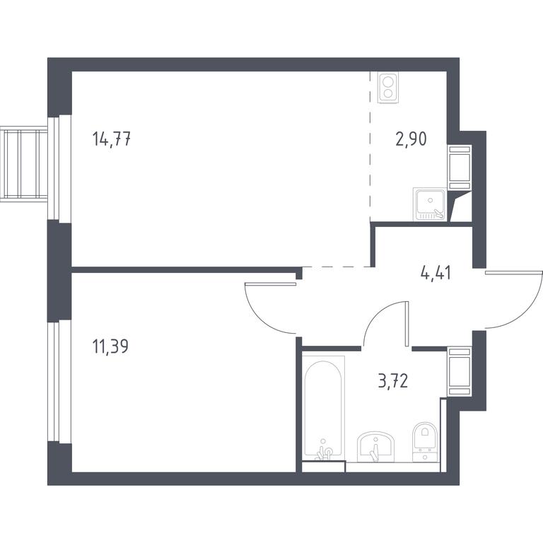 Apartment Sale, 37 sq. m. at Prigorod Lesnoe, Molodyozhny bulvar, 6, derevnya Misaylovo, Leninskiy City District, Moscow Region, Russia #1 Apartment Sale, 37 sq. m. at Prigorod Lesnoe, Molodyozhny bulvar, 6, derevnya Misaylovo, Leninskiy City District, Moscow Region, Russia #1