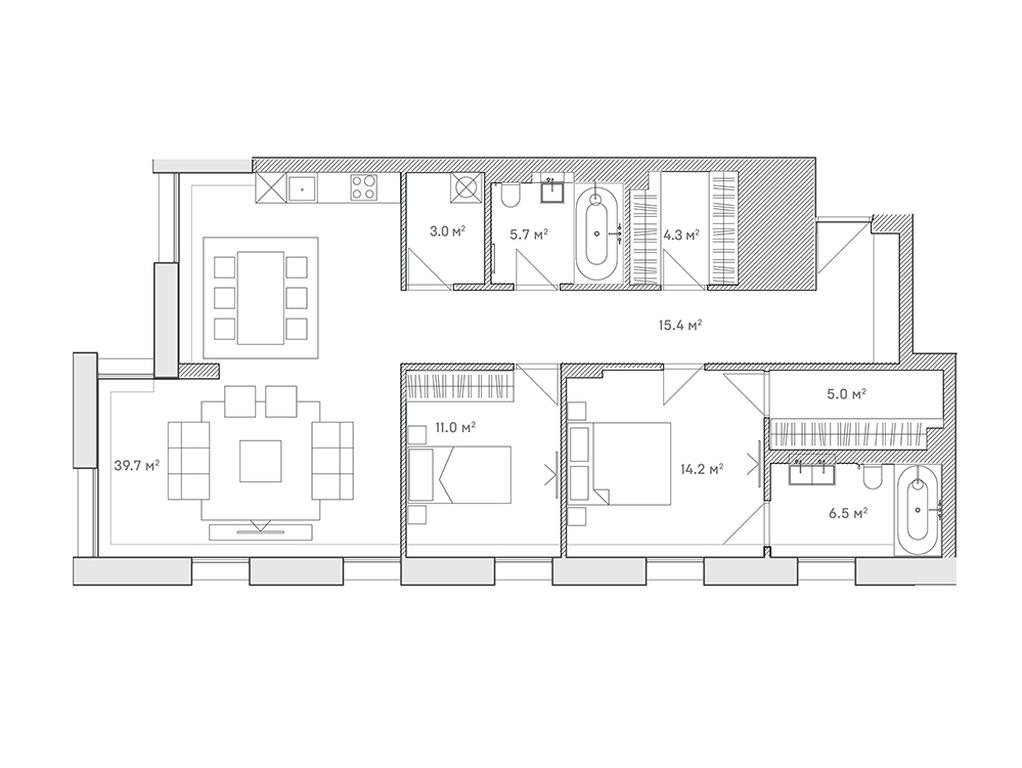 2-BD Apartment Sale, 104.8 sq. m. at Lumin House, Slavyanskaya Square, 2/5/4с5, Moscow, Russia #1 2-BD Apartment Sale, 104.8 sq. m. at Lumin House, Slavyanskaya Square, 2/5/4с5, Moscow, Russia #1