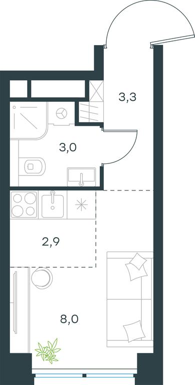 Apartment Sale, 17.2 sq. m. at Level Zvenigorodskaya, 3rd Silikatny Drive, 6к1, Moscow, Russia #1 Apartment Sale, 17.2 sq. m. at Level Zvenigorodskaya, 3rd Silikatny Drive, 6к1, Moscow, Russia #1