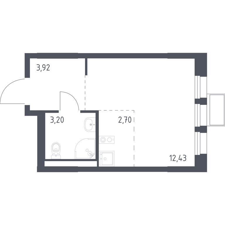 Apartment Sale, 22 sq. m. at Kvartal Ivakino, kvartal Ivakino, mikrorayon Klyazma-Starbeyevo, Khimki, Moscow Region, Russia #1 Apartment Sale, 22 sq. m. at Kvartal Ivakino, kvartal Ivakino, mikrorayon Klyazma-Starbeyevo, Khimki, Moscow Region, Russia #1