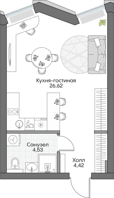 Apartment Sale, 34.39 sq. m. at Dom na naberezhnoy INSIDER (Insayder), Avtozavodskaya Street, Moscow, Russia #2