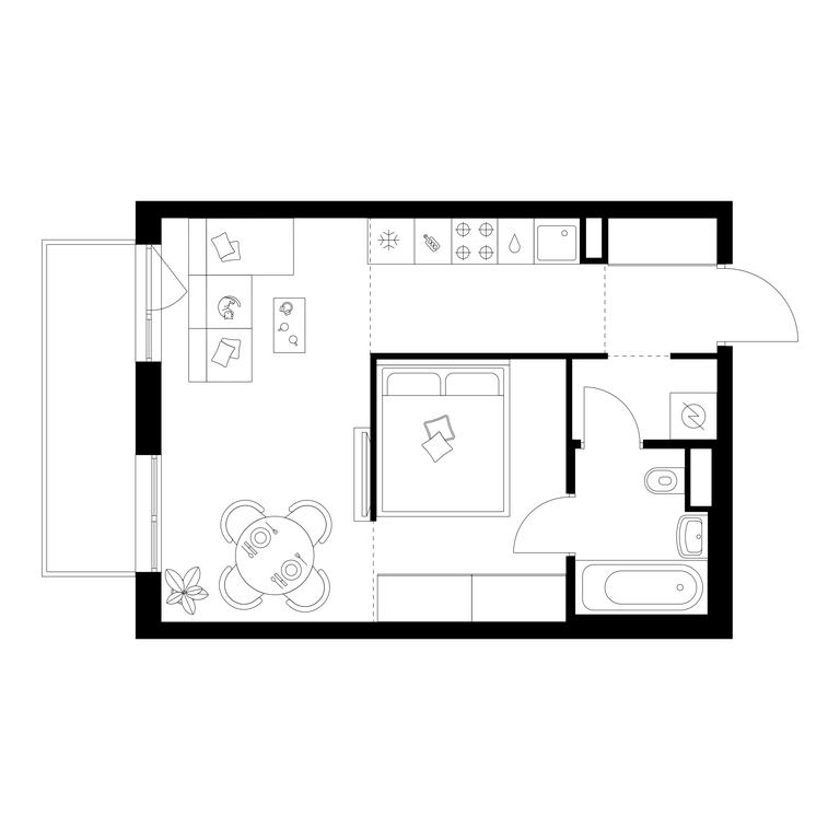 1-BD Apartment Sale, 35.7平方米 at Kavkazskiy Bulvar 51, Kavkazsky Boulevard, 51с3, Moscow, Russia #1 1-BD Apartment Sale, 35.7平方米 at Kavkazskiy Bulvar 51, Kavkazsky Boulevard, 51с3, Moscow, Russia #1