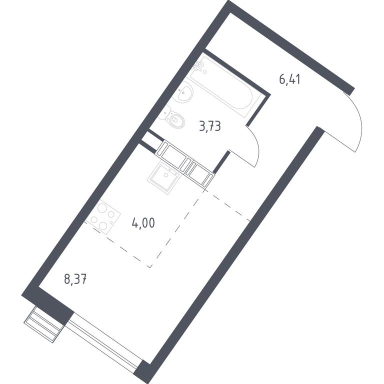 Apartment Sale, 22.51 sq. m. at Kvartal Rumyantsevo, ulitsa Admirala Kornilova, с1, Mosrentgen Settlement, Moscow, Russia #1 Apartment Sale, 22.51 sq. m. at Kvartal Rumyantsevo, ulitsa Admirala Kornilova, с1, Mosrentgen Settlement, Moscow, Russia #1