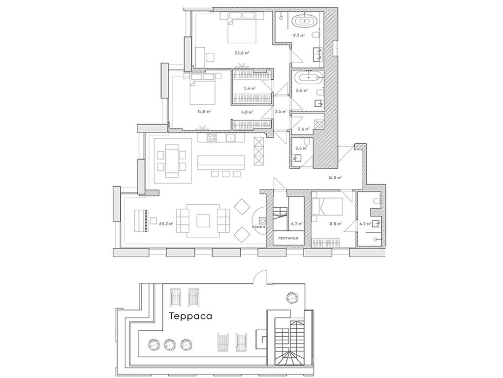 3-BD Apartment Sale, 208.7平方米 at Lumin House, Slavyanskaya Square, 2/5/4с5, Moscow, Russia #1