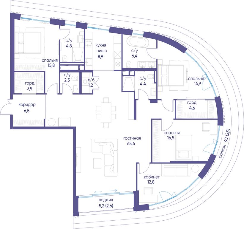 4-BD Apartment Sale, 165 sq. m. at Ostrov, Nizhnye Mnyovniki Street, 37Ас4, Moscow, Russia #1 4-BD Apartment Sale, 165 sq. m. at Ostrov, Nizhnye Mnyovniki Street, 37Ас4, Moscow, Russia #1