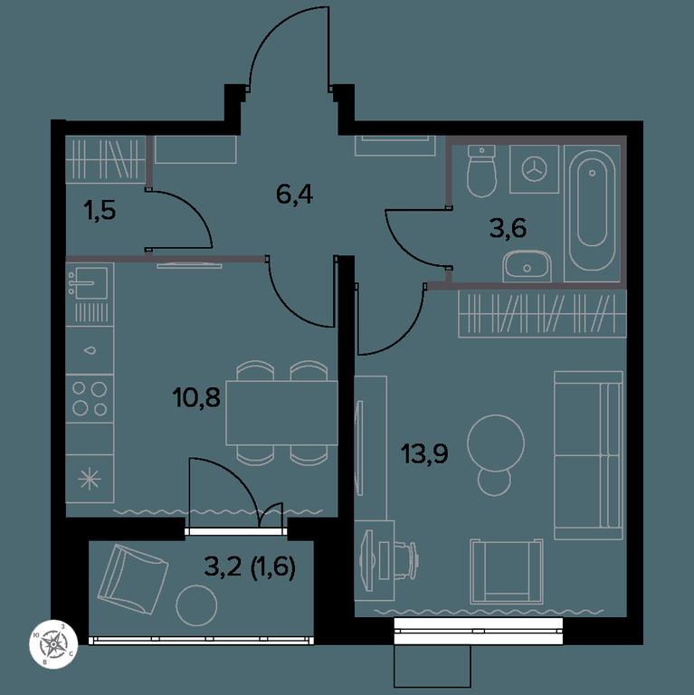 1-BD Apartment Sale, 37.9平方米 at Yzhnaya Bitsa, Yuzhnaya Bitsa Residential Complex, posyolok Bittsa, Leninskiy City District, Moscow Region, Russia #1 1-BD Apartment Sale, 37.9平方米 at Yzhnaya Bitsa, Yuzhnaya Bitsa Residential Complex, posyolok Bittsa, Leninskiy City District, Moscow Region, Russia #1
