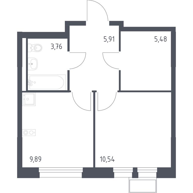 Apartment Sale, 35.5 sq. m. at Kvartal Ivakino, kvartal Ivakino, mikrorayon Klyazma-Starbeyevo, Khimki, Moscow Region, Russia #1