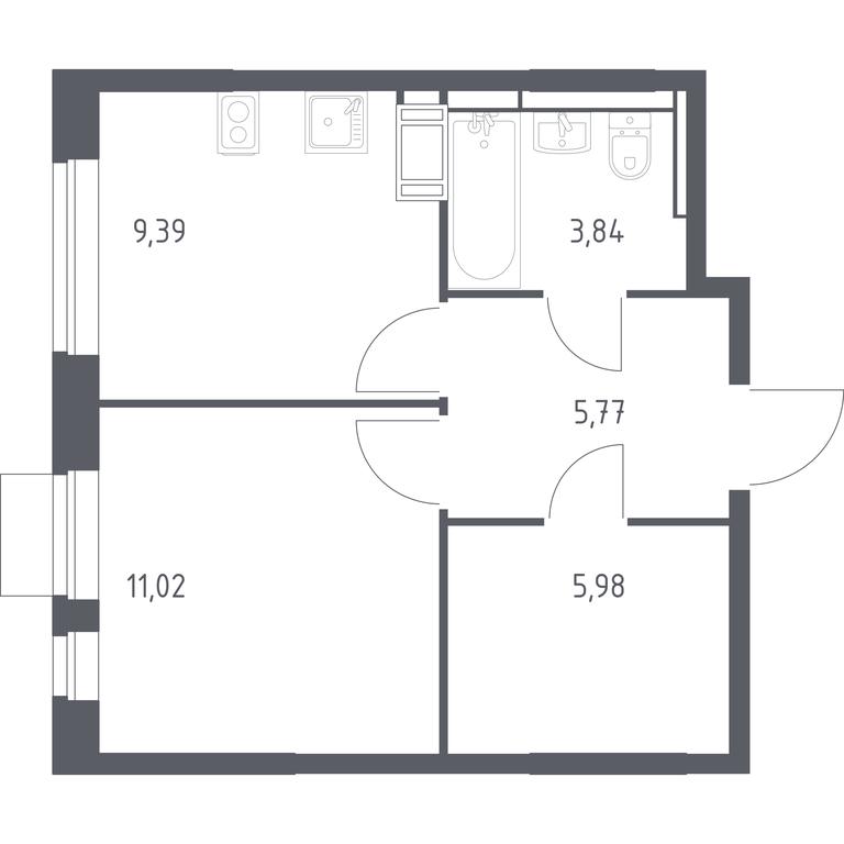 Apartment Sale, 36平方米 at Piatnitskie Luga, Pyatnitskoye Highway, 2, derevnya Yurlovo, Solnechnogorsk City District, Moscow Region, Russia #1 Apartment Sale, 36平方米 at Piatnitskie Luga, Pyatnitskoye Highway, 2, derevnya Yurlovo, Solnechnogorsk City District, Moscow Region, Russia #1