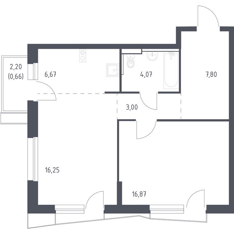 Apartment Sale, 55平方米 at Kvartal Aviatorov, ulitsa Koldunova, Aviatorov Microdistrict, Balashikha, Moscow Region, Russia #1 Apartment Sale, 55平方米 at Kvartal Aviatorov, ulitsa Koldunova, Aviatorov Microdistrict, Balashikha, Moscow Region, Russia #1
