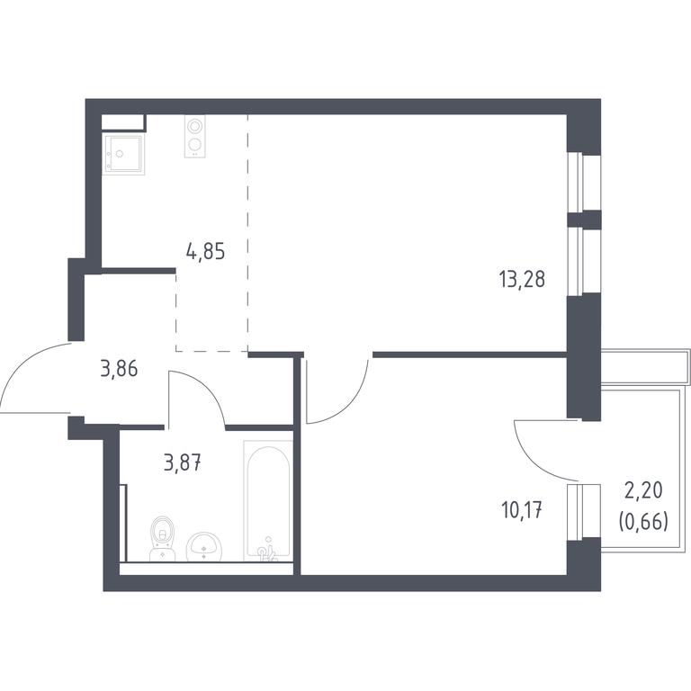Apartment Sale, 36.1平方米 at Kvartal Aviatorov, ulitsa Koldunova, Aviatorov Microdistrict, Balashikha, Moscow Region, Russia #1 Apartment Sale, 36.1平方米 at Kvartal Aviatorov, ulitsa Koldunova, Aviatorov Microdistrict, Balashikha, Moscow Region, Russia #1