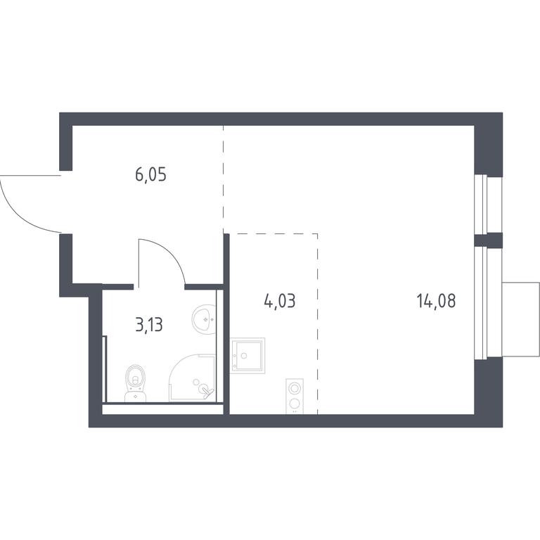 Apartment Sale, 27.1平方米 at Kvartal Aviatorov, ulitsa Koldunova, Aviatorov Microdistrict, Balashikha, Moscow Region, Russia #1 Apartment Sale, 27.1平方米 at Kvartal Aviatorov, ulitsa Koldunova, Aviatorov Microdistrict, Balashikha, Moscow Region, Russia #1