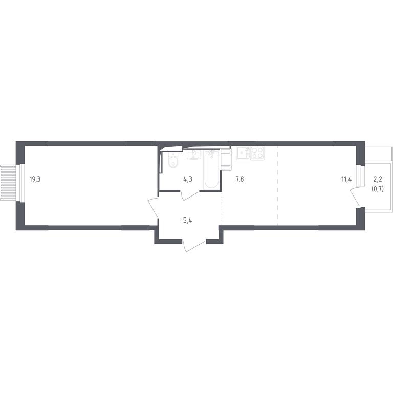 Apartment Sale, 48.3 sq. m. at Mytishchi Park, Silikatnaya ulitsa, 41к3, Mytischi, Moscow Region, Russia #1 Apartment Sale, 48.3 sq. m. at Mytishchi Park, Silikatnaya ulitsa, 41к3, Mytischi, Moscow Region, Russia #1