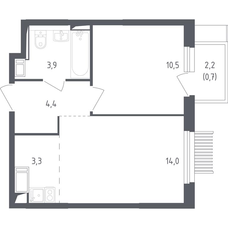 Apartment Sale, 36.2 sq. m. at Mytishchi Park, Silikatnaya ulitsa, 41к3, Mytischi, Moscow Region, Russia #1 Apartment Sale, 36.2 sq. m. at Mytishchi Park, Silikatnaya ulitsa, 41к3, Mytischi, Moscow Region, Russia #1