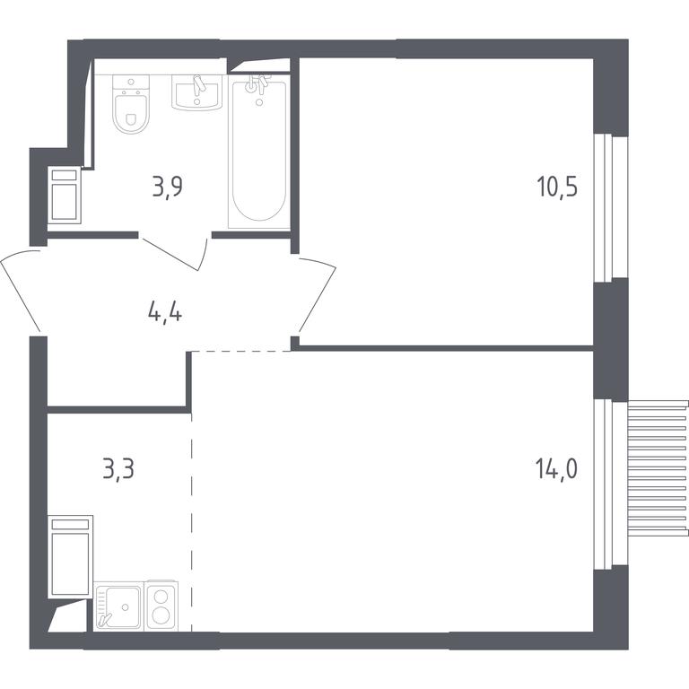 Apartment Sale, 35.8 sq. m. at Mytishchi Park, Silikatnaya ulitsa, 41к3, Mytischi, Moscow Region, Russia #1 Apartment Sale, 35.8 sq. m. at Mytishchi Park, Silikatnaya ulitsa, 41к3, Mytischi, Moscow Region, Russia #1