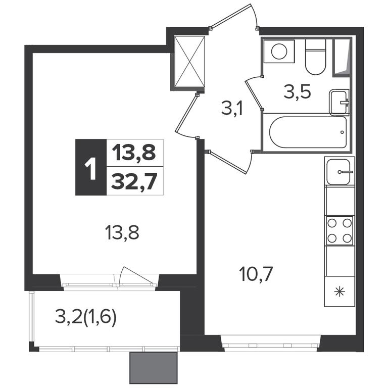 1-BD Apartment Sale, 32.6 sq. m. at Yzhnaya Bitsa, Yuzhnaya Bitsa Residential Complex, posyolok Bittsa, Leninskiy City District, Moscow Region, Russia #1 1-BD Apartment Sale, 32.6 sq. m. at Yzhnaya Bitsa, Yuzhnaya Bitsa Residential Complex, posyolok Bittsa, Leninskiy City District, Moscow Region, Russia #1
