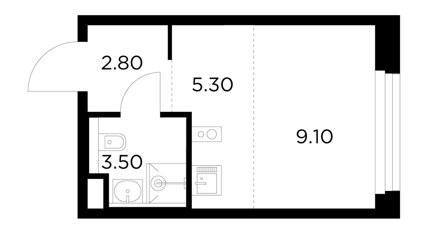 Apartment Sale, 20.7平方米 at Belyi Grad, Tsentralnaya Street, 1, Mytischi, Moscow Region, Russia #1 Apartment Sale, 20.7平方米 at Belyi Grad, Tsentralnaya Street, 1, Mytischi, Moscow Region, Russia #1