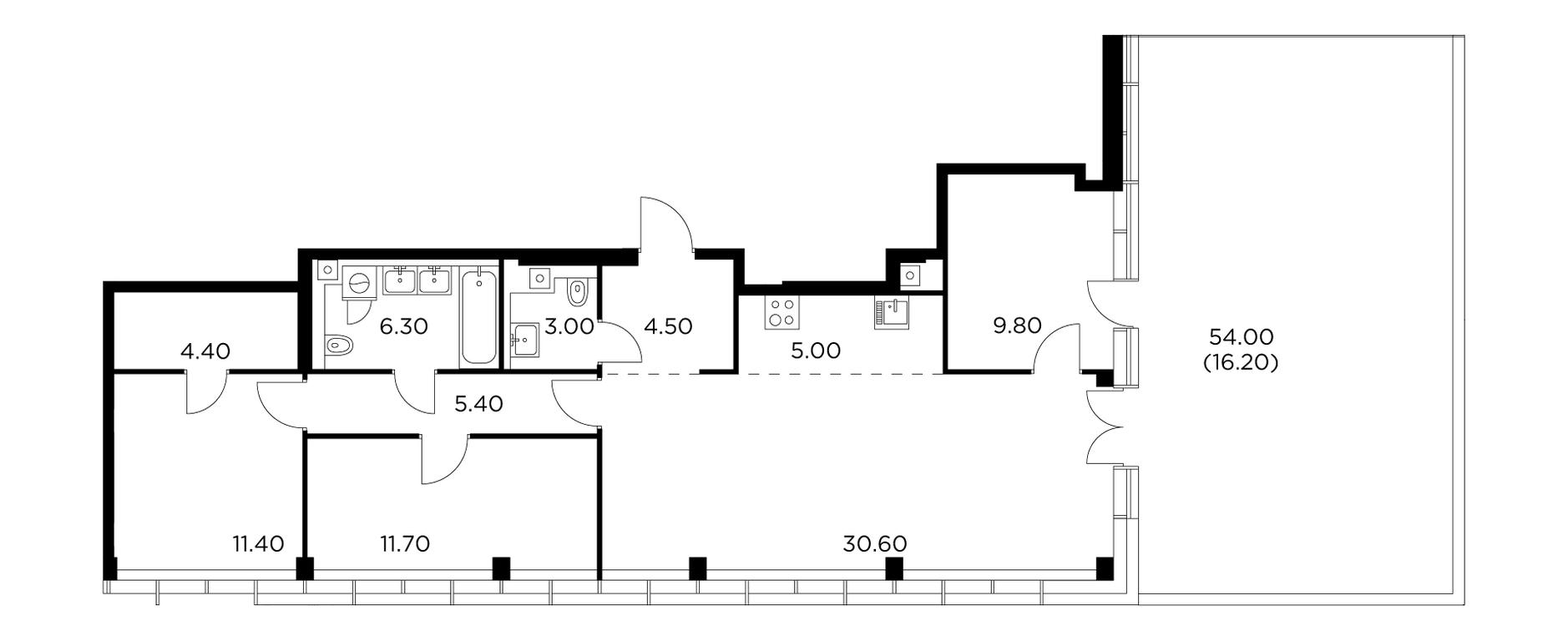 2-BD Apartment Sale, 108.3平方米 at Injoy, Admirala Makarova Street, 2с1, Moscow, Russia #1
