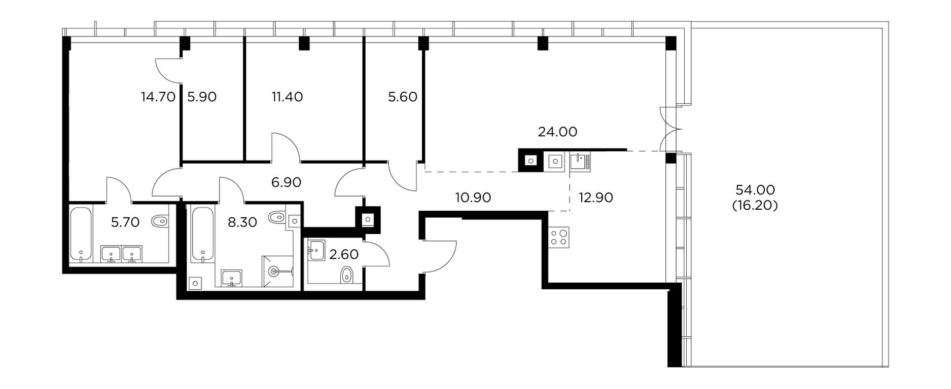 2-BD Apartment Sale, 125.1 sq. m. at Injoy, Admirala Makarova Street, 2с1, Moscow, Russia #1 2-BD Apartment Sale, 125.1 sq. m. at Injoy, Admirala Makarova Street, 2с1, Moscow, Russia #1