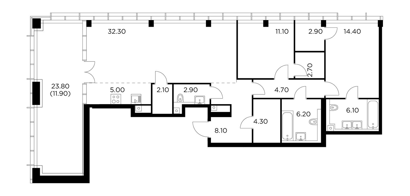 2-BD Apartment Sale, 114.7平方米 at Injoy, Admirala Makarova Street, 2с1, Moscow, Russia #1 2-BD Apartment Sale, 114.7平方米 at Injoy, Admirala Makarova Street, 2с1, Moscow, Russia #1